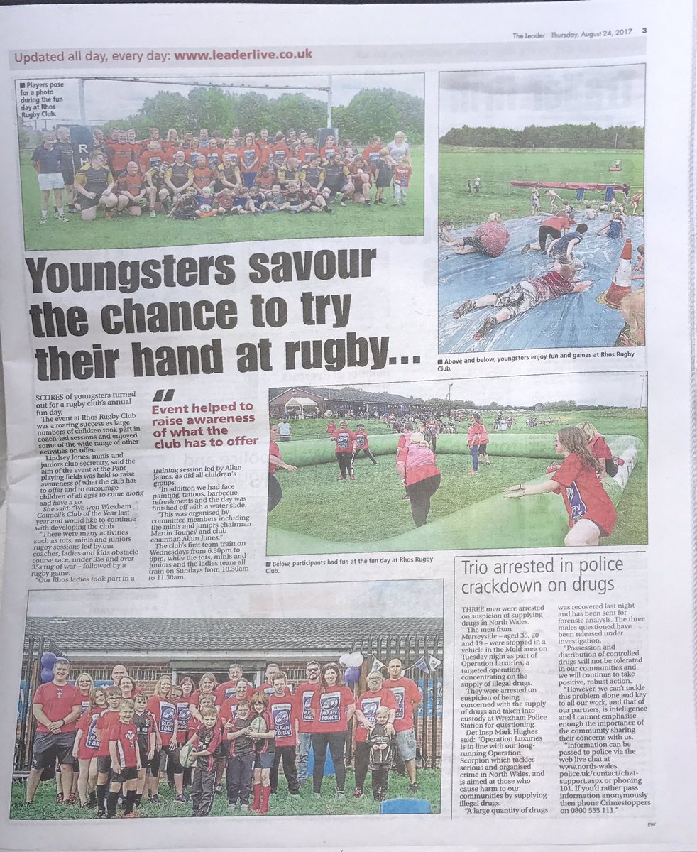 Rhosminis's tweet photo. A great piece in the evening leader today. https://t.co/KmprHMc6MP