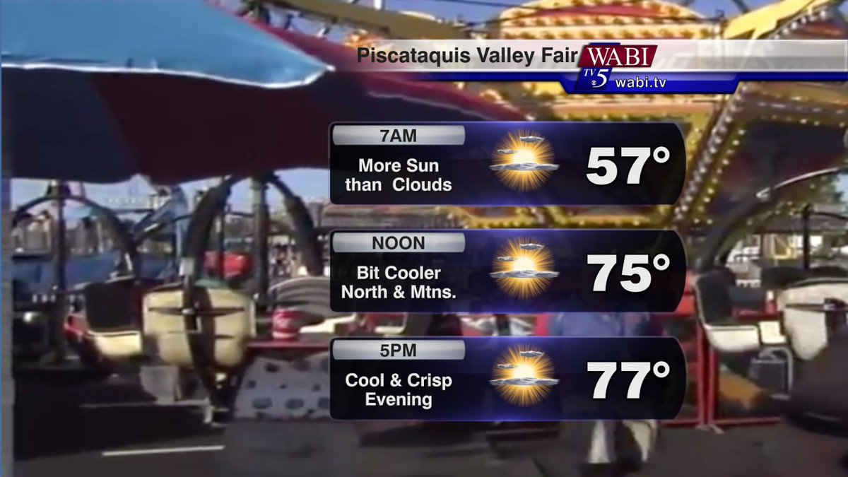 arielle_WX's tweet photo. #DoverFoxcroft fair is the place to be today!! Make sure to eat some fried dough for me! @WABI_TV5 #MEwx https://t.co/ztI5R4sPl8
