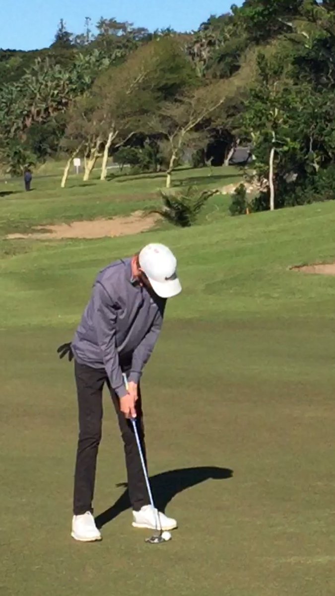 Colinwhitaker21's tweet photo. @Fancourtgolf junior @devonwhitaker32  the only #SCGU player represented at #kznamateur T10 after first round in windy conditions. https://t.co/BDxOqrT1HJ