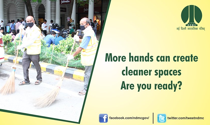 Our #SwachhTeam behind #CleanNDMC #SwachhDelhi 
More hands can create cleaner place. Are you ready to support us in our #SwachhtaCampaign??