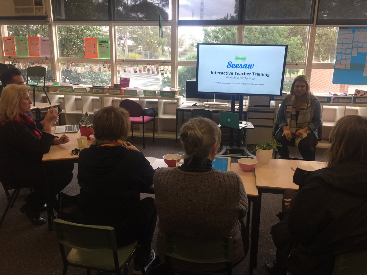 nolyjun92's tweet photo. Interactive teacher training for the use of @Seesaw in primary schools!@ange_kennett @MollyRose_87 #tech #ict #LearningSomethingNew https://t.co/ZFZgnmLcDZ