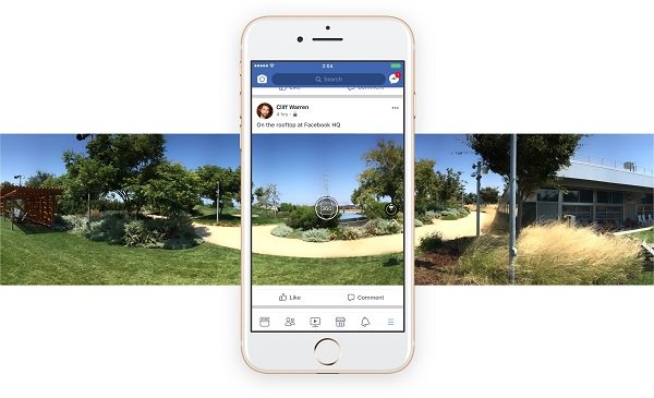 Facebook ya permite crear directamente imágenes de 360 grados bit.ly/2wH8iEY