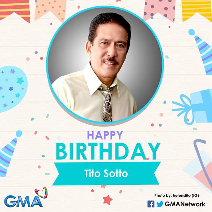 Happy Birthday Sen. Tito Sotto. Wishes good health & long life.   