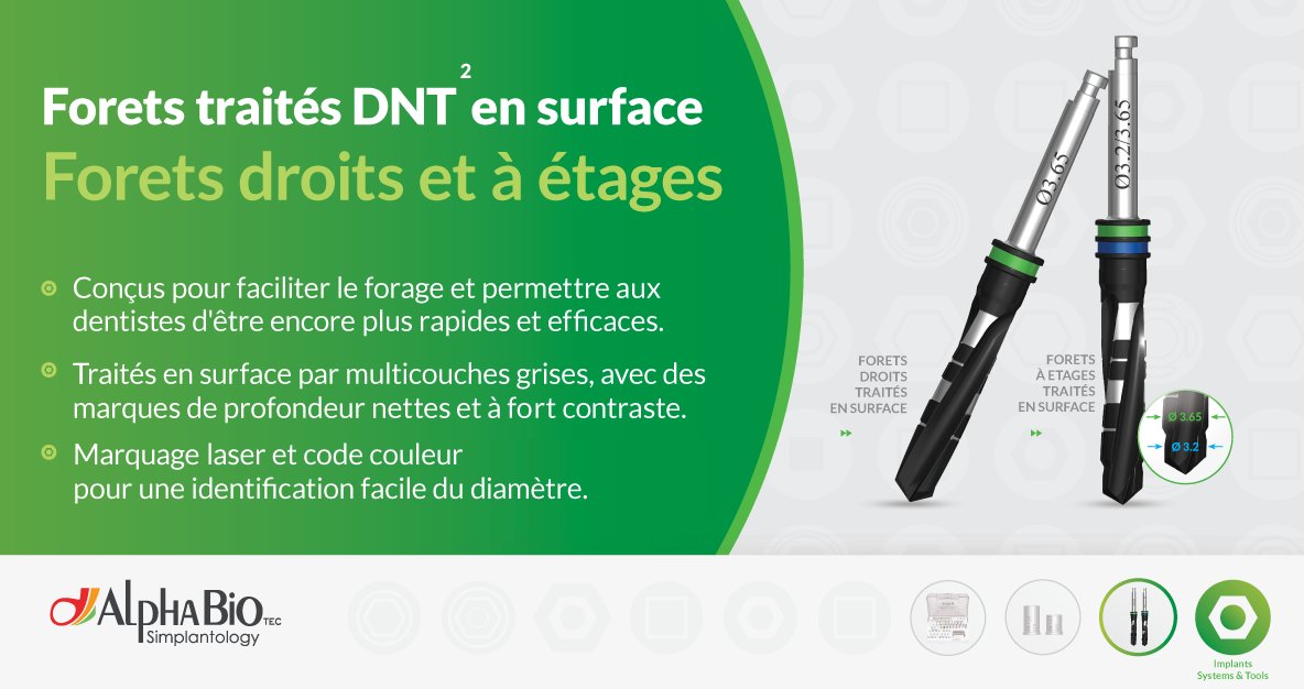 alphabiofrance's tweet photo. Avez-vous déjà essayé la nouvelle ligne de forets ? https://t.co/nD9o4DMIWN #AlphaBioTec #instrumentsdentaires #drills #implantologie https://t.co/Xnp1jXtip7