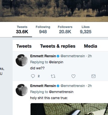 Kitler's tweet photo. @susie_c @emmettrensin @elanpin tfw you actually take the L and log off for a while 

jk @emmettrensin love u https://t.co/s79oEaSiqt