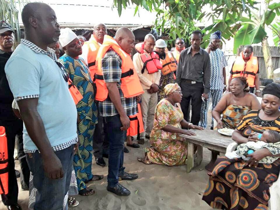 I visited the Ilashe Community, Oriade LCDA where I sympathised with the families of the boat mishap victims.