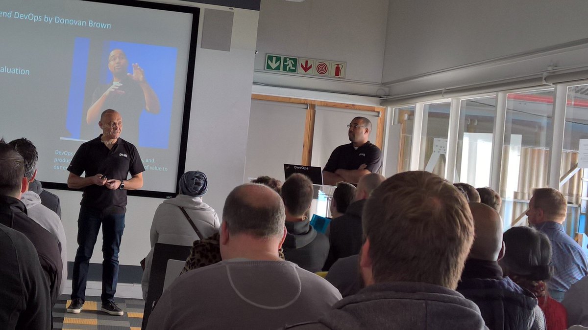 adpead's tweet photo. Kicking off dev ops session in Cape Town @DonovanBrown #DevOpsZA @MicrosoftSA @msdevsa https://t.co/vUukqHbBEV