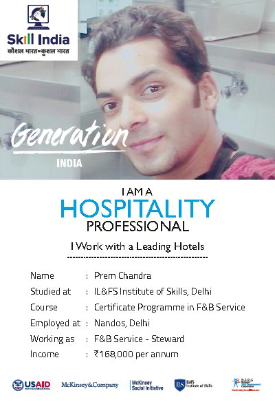LearnetSkills's tweet photo. कौशलता के साथ करे उन्नत राष्ट्र का निर्माण
Prem Chandra, F&B Service Steward placed at @NandosIndia
@YouEmployed @McKinsey @usaid_india https://t.co/CaeWTvnw0w