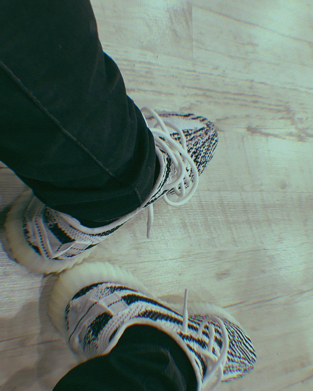 yeezy zebra instagram