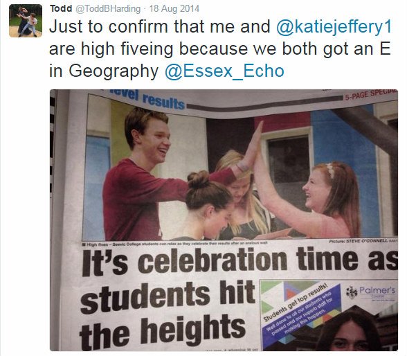 Spilling_The_T's tweet photo. Still one of the best GCSE tweets ever
#GCSEResultsDay2017 https://t.co/bti1jPb5p2