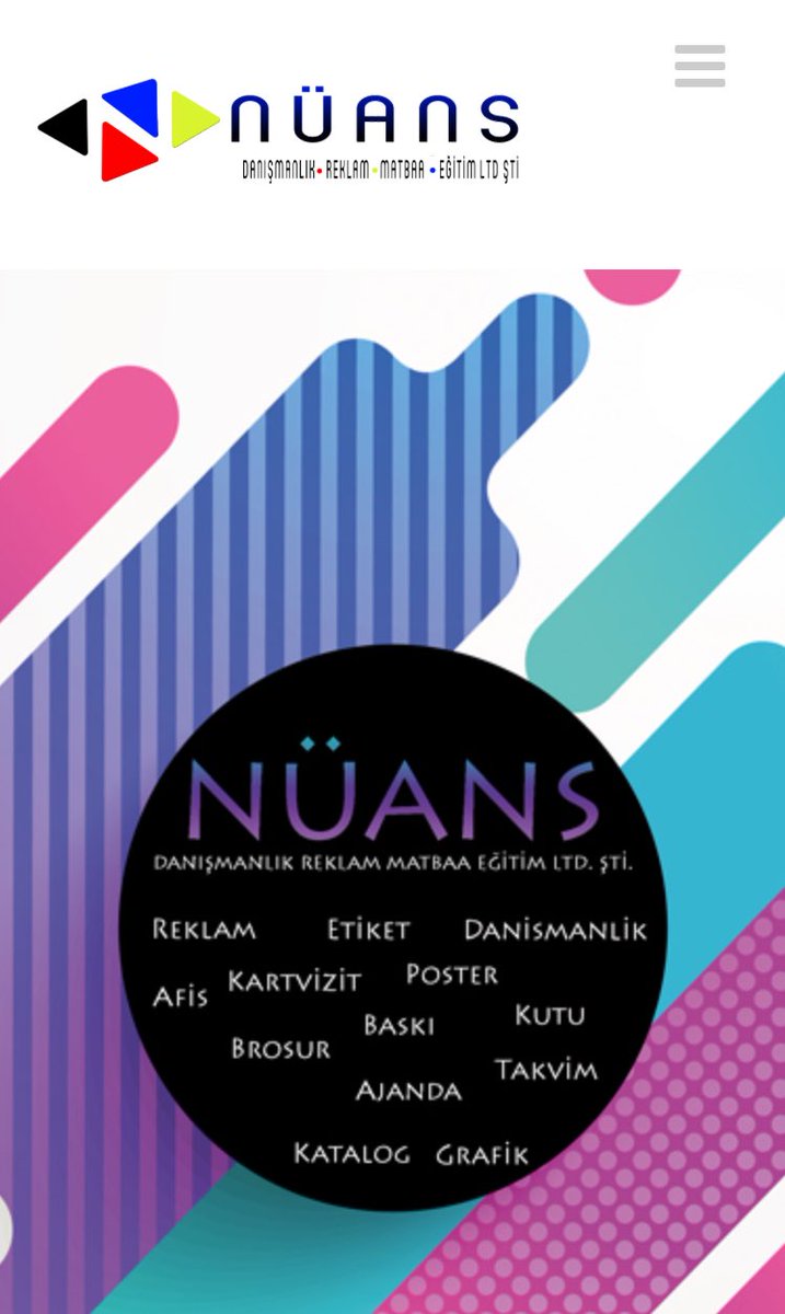 Nuans Matbaa şirketinin web tasarımını tamamladık :) nuansmatbaa.com
