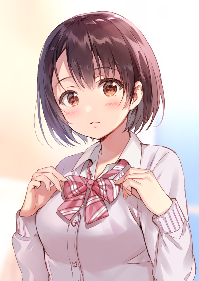 フカヒレ A Twitter リボンの角度が気になる女の子 フカヒレ A Twitter リボンの角度が気になる女の子