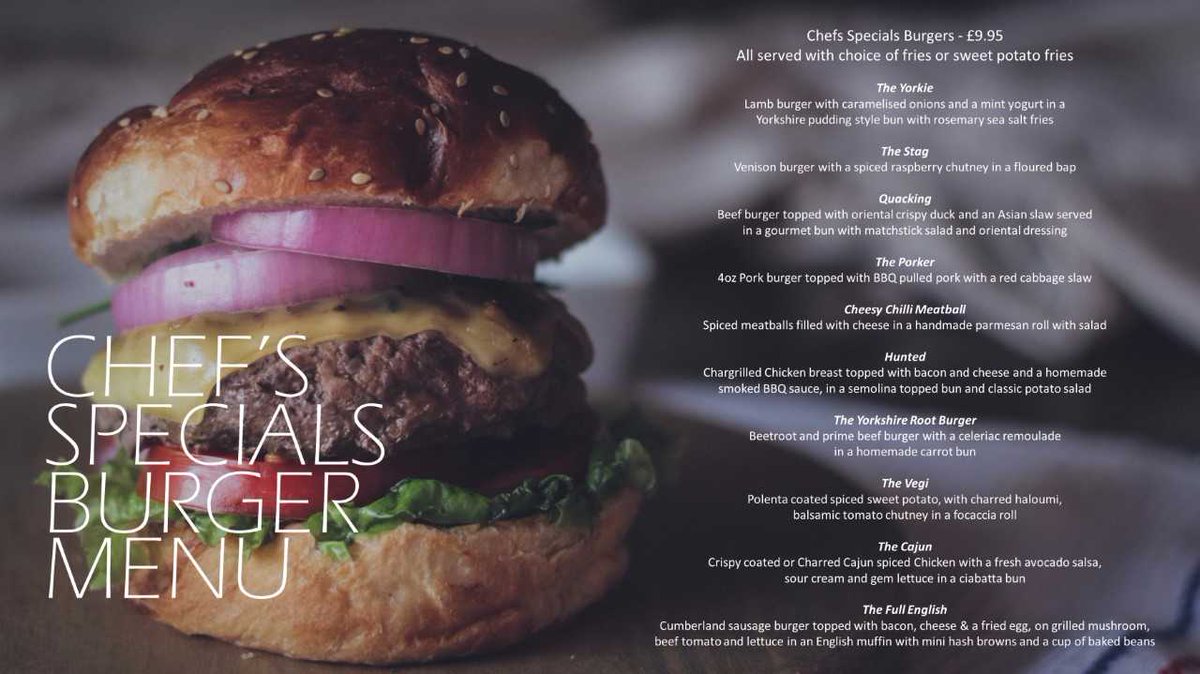CrownSpaHotel's tweet photo. Its National Burger Day 24th August. Specially selected burgers created by our chefs available to order in Taste! #crownspa #crownspahotel https://t.co/4zDqsqi1mO