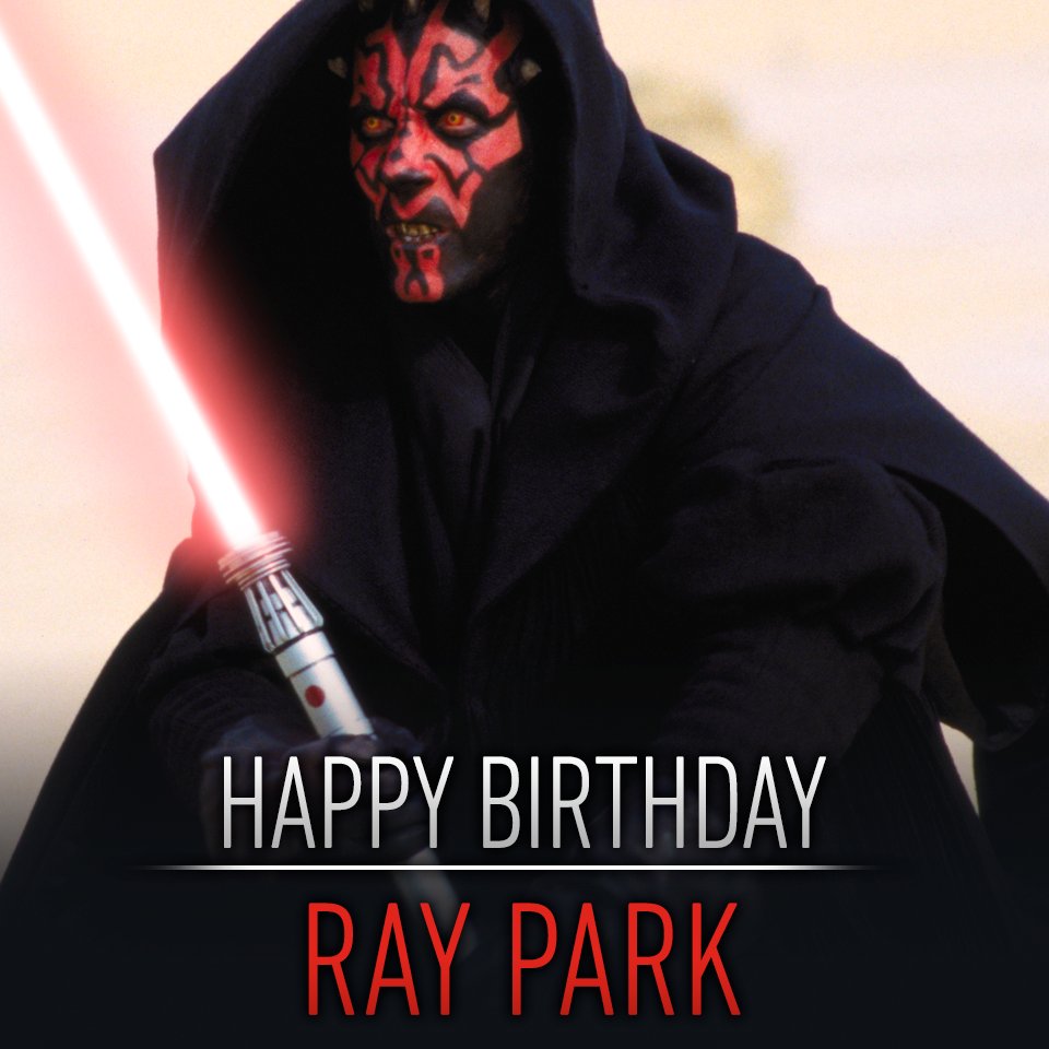 Happy birthday to Ray Park the man behind the fearsome Darth Maul! 