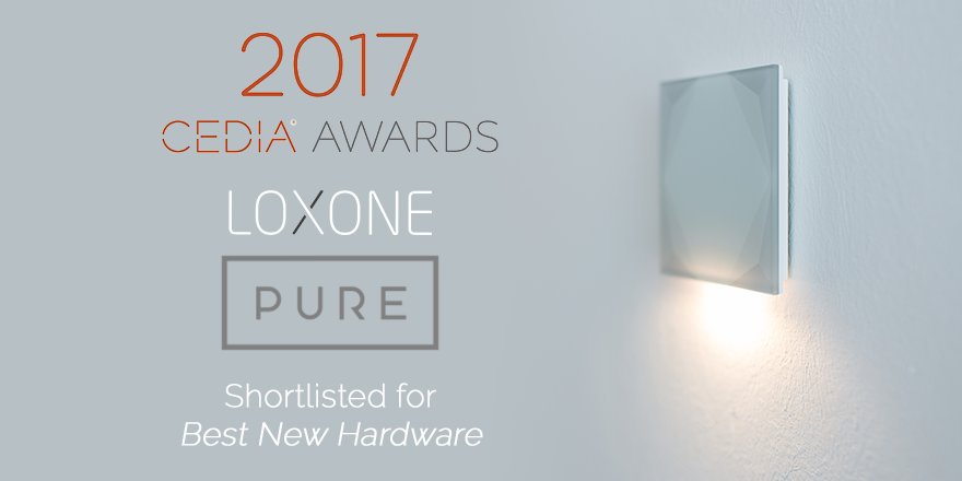 LoxoneUK's tweet image. The #Loxone Touch Pure is up for &apos;Best New Hardware&apos; at the 2017 @CEDIA_EMEA Awards: Trade Supplier. More at loxone.com/touch-pure