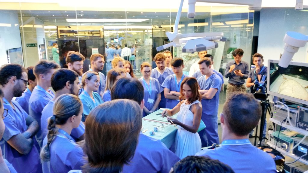 8.15 AM the second day <a href="/innovation_best/">B.E.S.T. Innovation</a> course has started with laparoscopic suturing #BEST_SXB2017