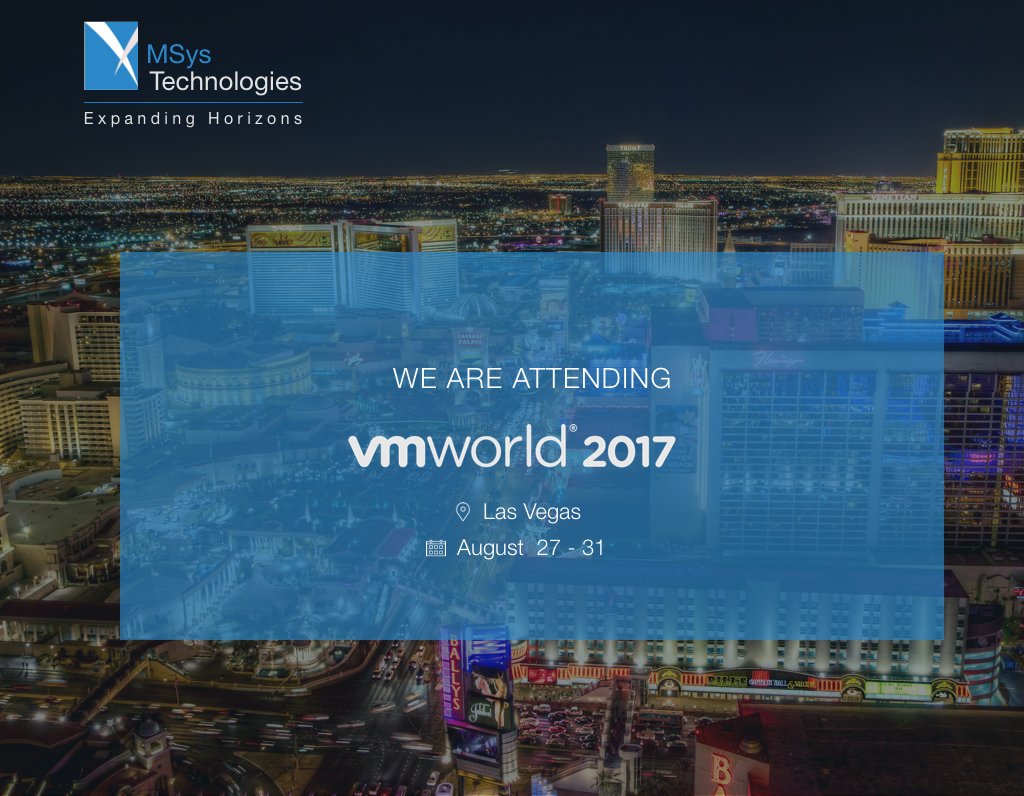 We're excited to announce our participation in #VMworld2017, come and meet us in Las Vegas!
#VMworld #DataStorage #Cloud #TechEvent