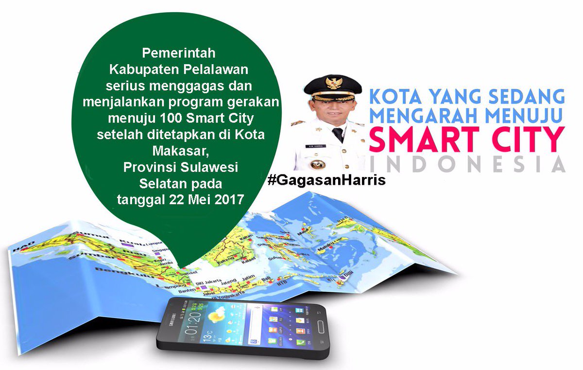 10. Pemerintah Kabupaten Pelalawan serius menggesa dan menjalankan program gerakan menuju 100 Smart City #GagasanHarris