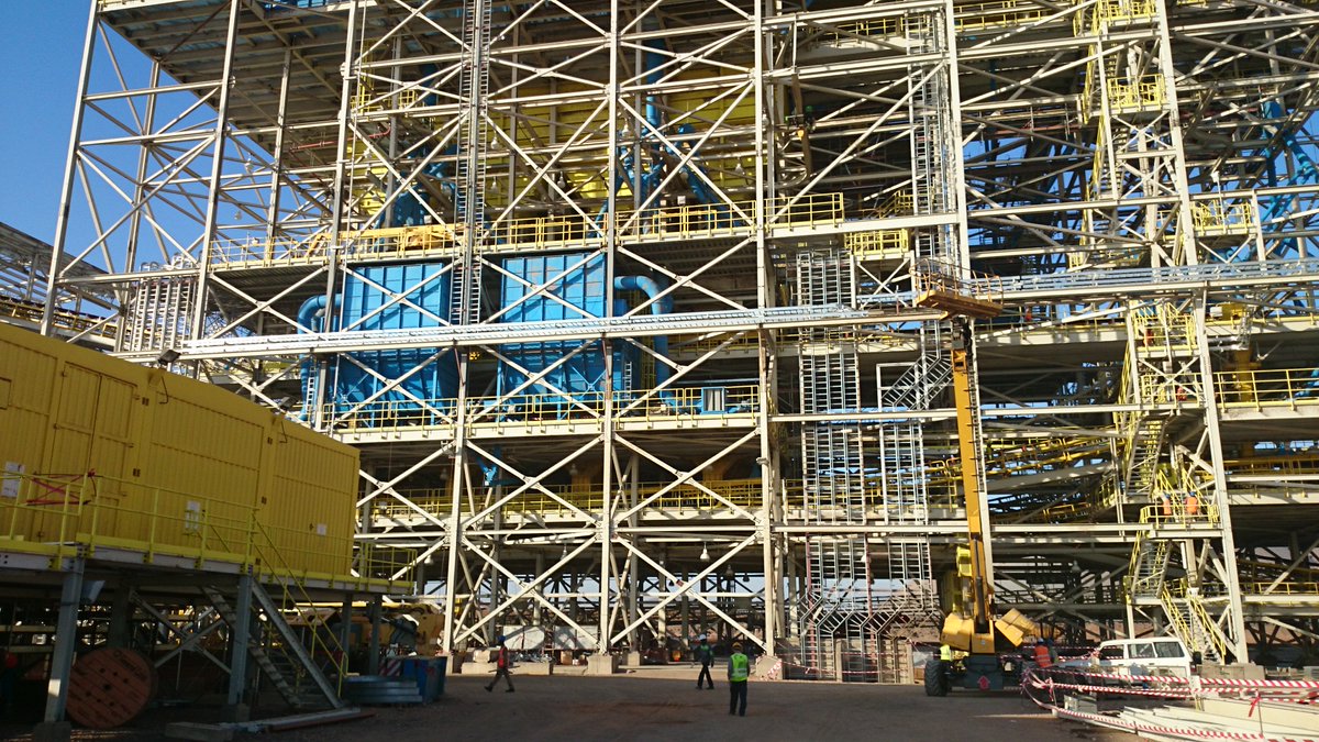 BasorElectric's tweet photo. Hi! Come one monday! We show you a picture of a mining project in Mauritania installed with our cable ladders #BASORTRAV #FE #HDG #BeGreen https://t.co/PFAuAVruf8