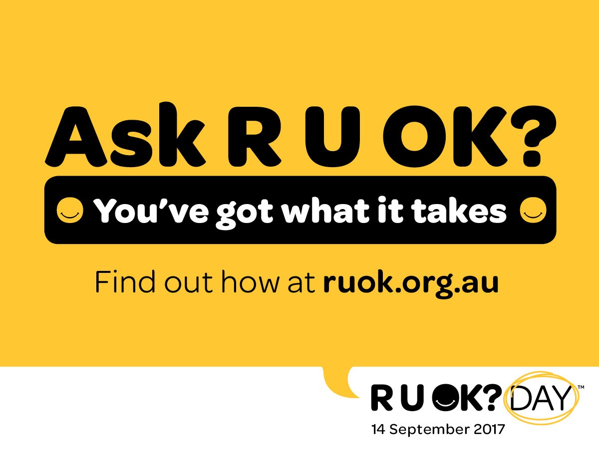You’ve got what it takes to ask #RUOK. Just ask; listen; encourage action; &amp; check in:  ruok.org.au/how-to-ask