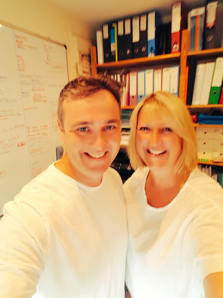 In the office last week! #matchingclothesday #noplanning #tickledus #samejeanstoobelow #swallowdesignandbuild swallowdesignbuild.co.uk