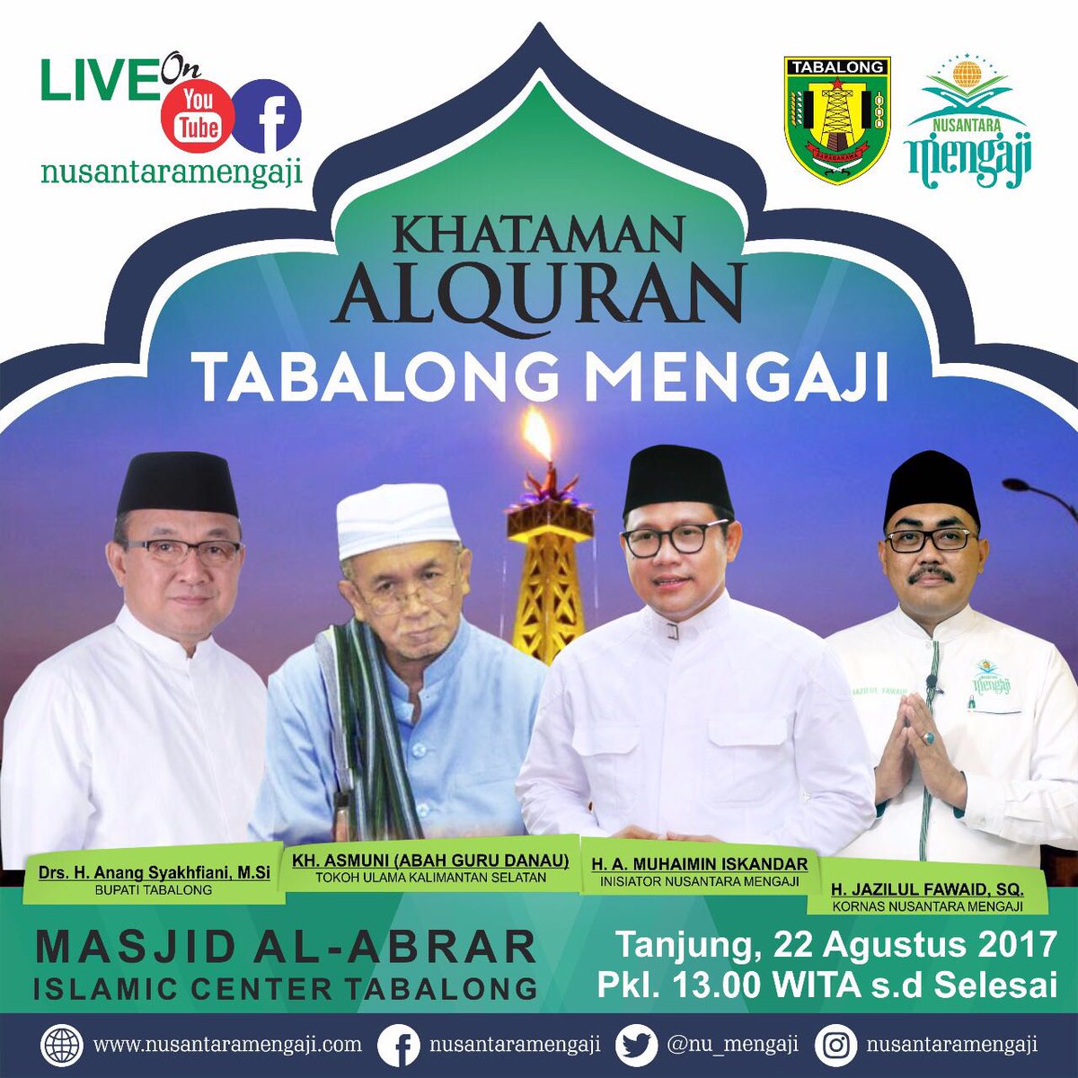 twibiindo_OFC's tweet photo. Selamat dan Sukses atas terselenggarahnya #TabalongMengaji https://t.co/V1gxeYyHpQ