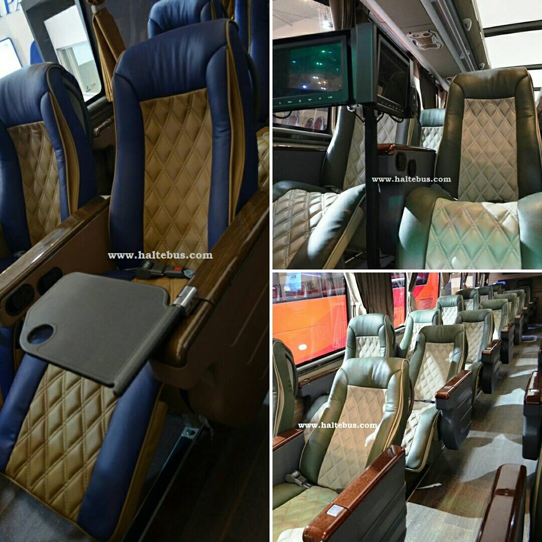 haltebuscom's tweet image. Eranya bus mewah di Indonesia dah dimulai nih. Menurut Karoseri Adiputro, interior bus yg mrk pamerkan jadi yg termewah #haltebusdotcom