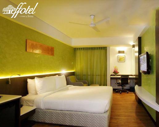 #DidYouKnow that the green color symbolizes harmony and energy? Book our Deluxe Room for this refreshing ambience.
#EffotelHotel #Indore