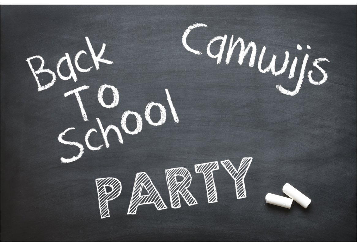 Camwijs organiseert een #BackToSchool feest op woensdag 6 september van 19:00 tot 20:00! Ben jij er ook bij?