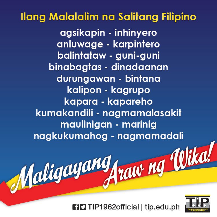 Mga Malalim Na Salitang Tagalog - J-Net USA