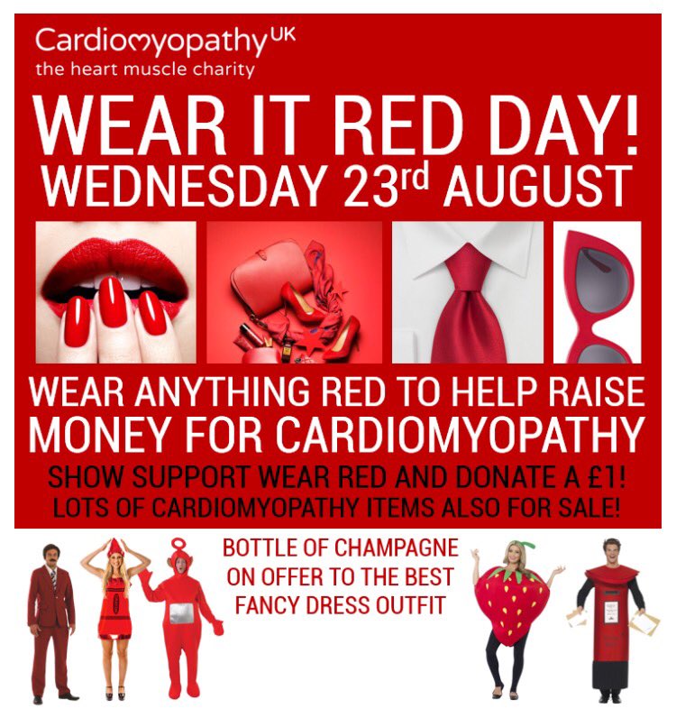 neoRobyn's tweet photo. Don't forget to show support and wear in red for @Cardiomyopathy ❤️❤️❤️ #teamneopost https://t.co/1cqx84c5e4