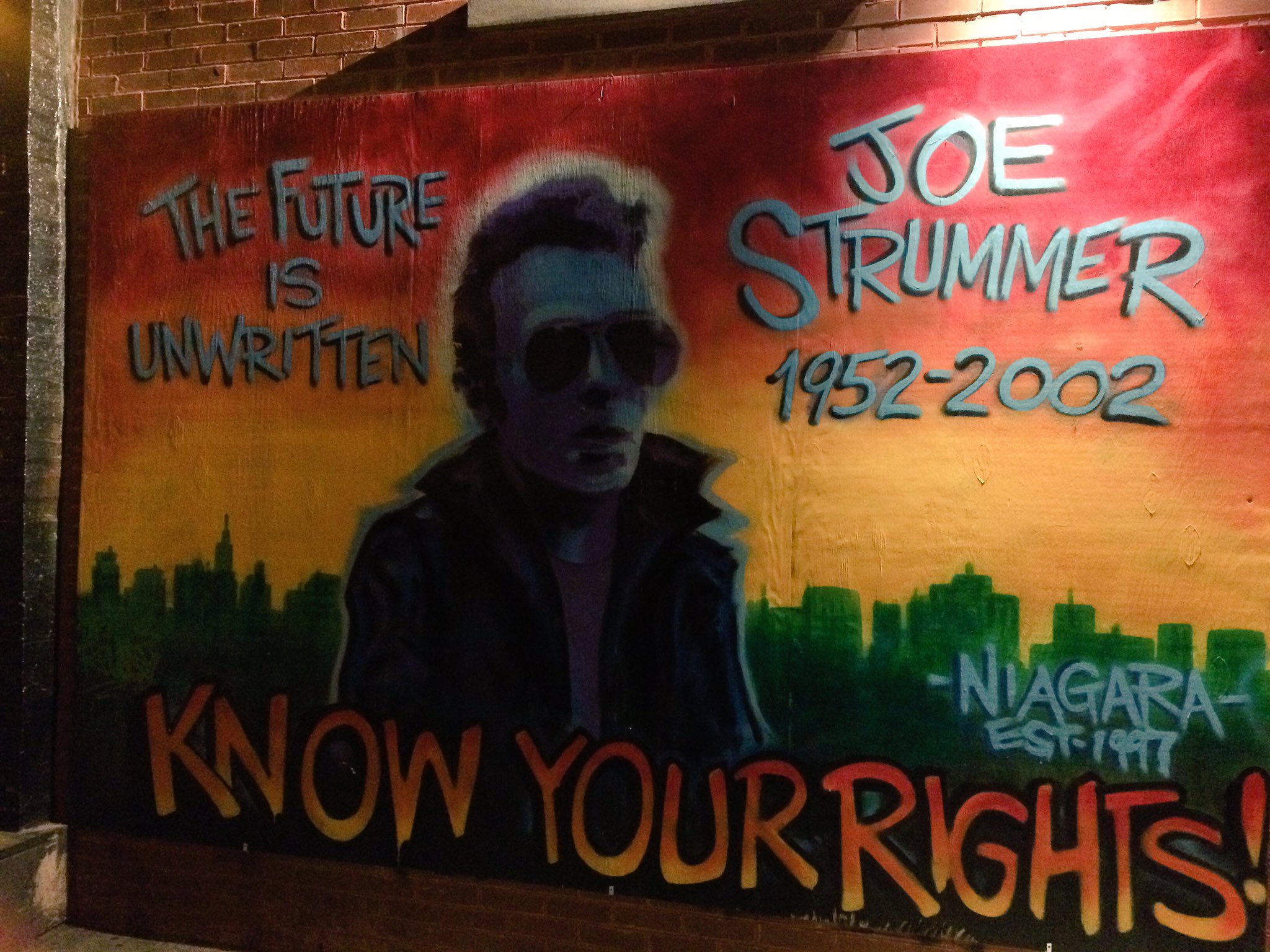 Happy Birthday to the great Joe Strummer. You\re missed every day.
Know Your Rights! 