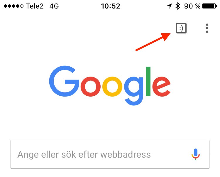 flightcubs's tweet photo. When having 100+ tabs on Chrome mobile, this happens (instead of the actual number of tabs). Brilliant design. #chrome #toomanytabs #ux https://t.co/2qRSZCkgPL