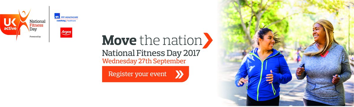 FitnessDayUK's tweet photo. With a month or so to National #FitnessDay, we are asking everyone to register their event on our website ๐โณ๏ธ๐ดโโ๏ธ๐ https://t.co/hGjVQ6waEn https://t.co/V4MiQ8yAgD