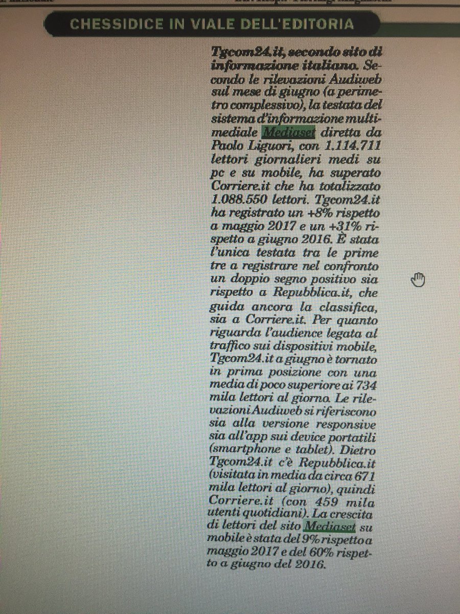 SilviaZuccotti's tweet photo. @MediasetTgcom24 secondo sito d'informazione italiano #italiaoggi @DCatagnano #news #mediaset https://t.co/x6aDG59lNW