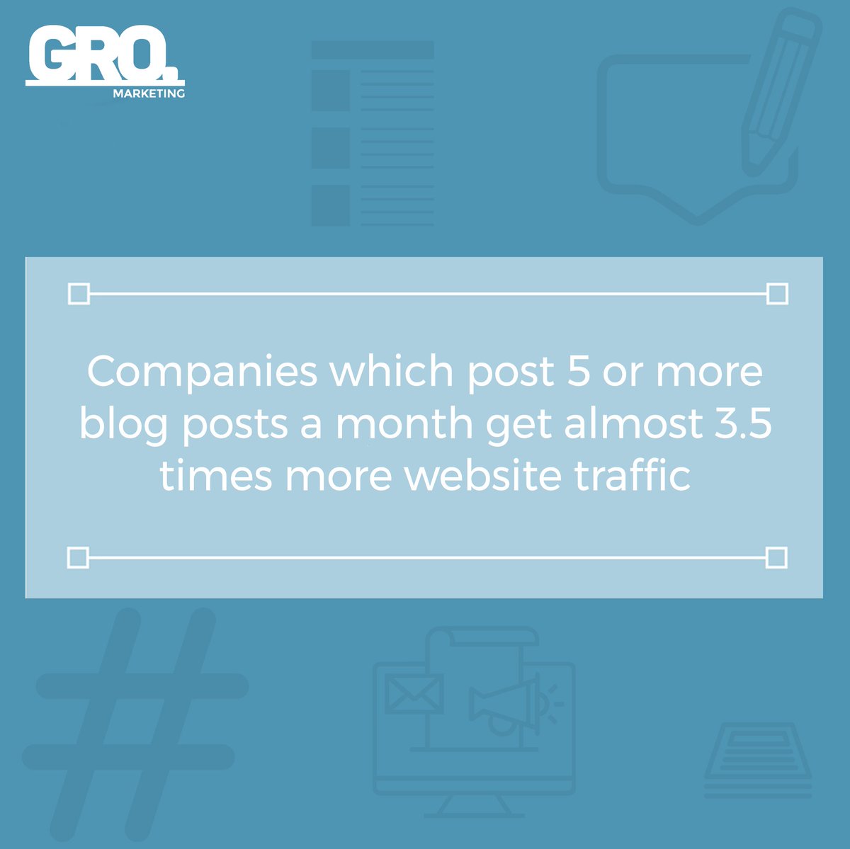GroMarketingLtd's tweet photo. It's Tuesday and time for another #MarketingTip. 💚
#Marketing #Blogging #SEO #ContentMarketing https://t.co/Lmksadc1Zy