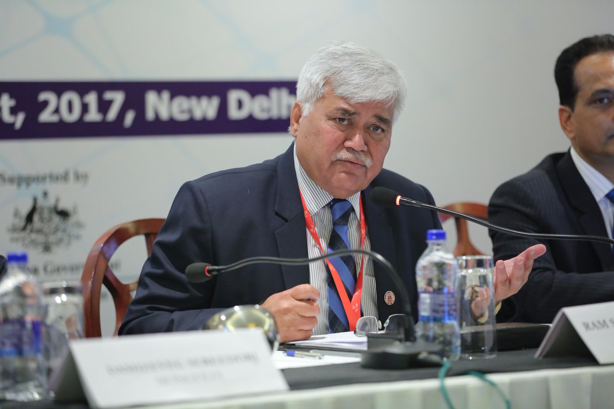 TRAI's tweet photo. The session is moderated by Mr Ram Sewak Sharma (@rssharma3), Chairman of @TRAI #ITUTRAI https://t.co/TABQRxdslh