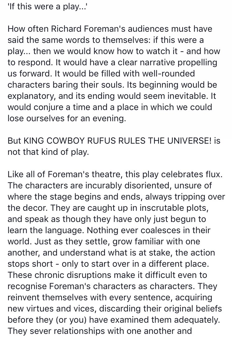 CowboyRufus's tweet photo. 'If this were a play...' https://t.co/iBX5GrvoDb