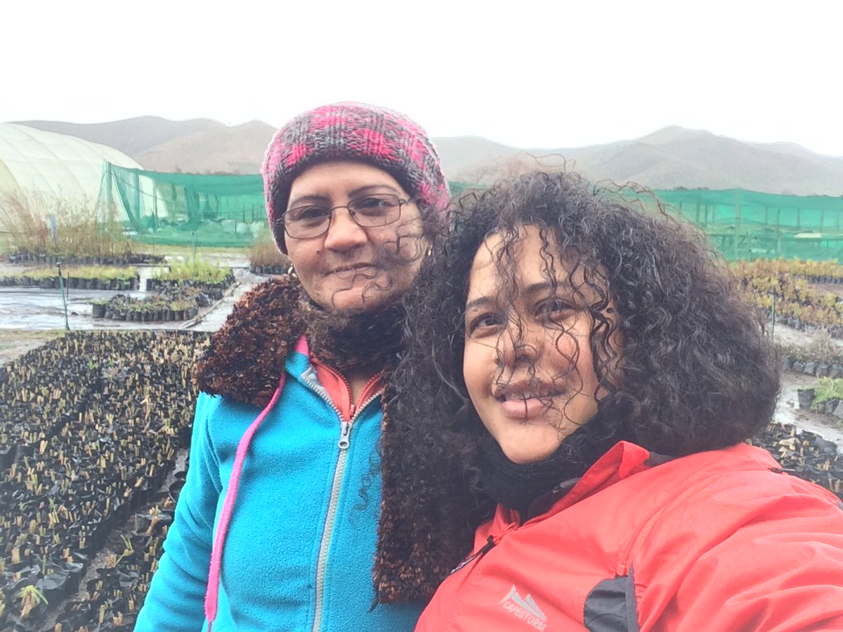 KimWebsterSA's tweet photo. Met this phenomenal woman Julie from Genadendal heading up the team working at the nursery. #SAWaterFuture https://t.co/0VJcgFOPjI