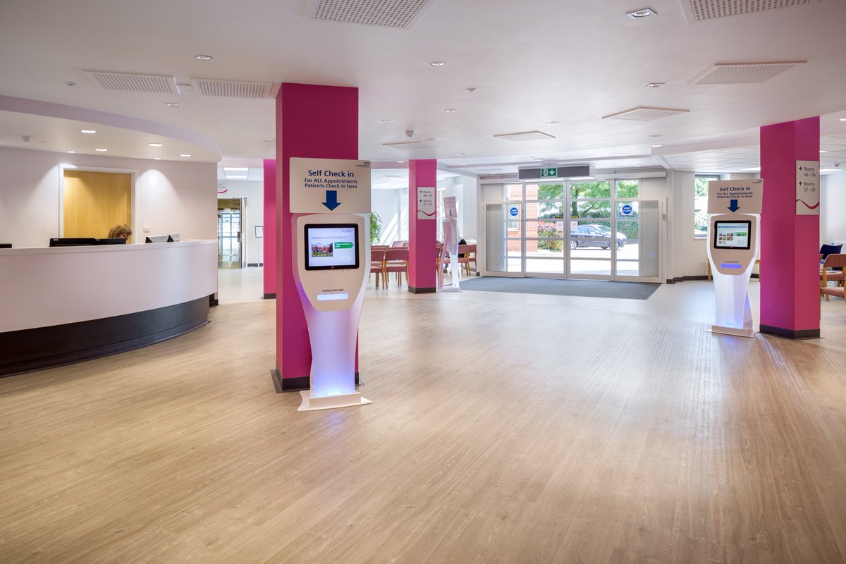 BridgerCarr's tweet photo. Combined OPD and Imaging receptions, enhancing the patient experience and providing efficiencies for @LiverpoolWomens with @Intouchkiosks https://t.co/JzZMocExND