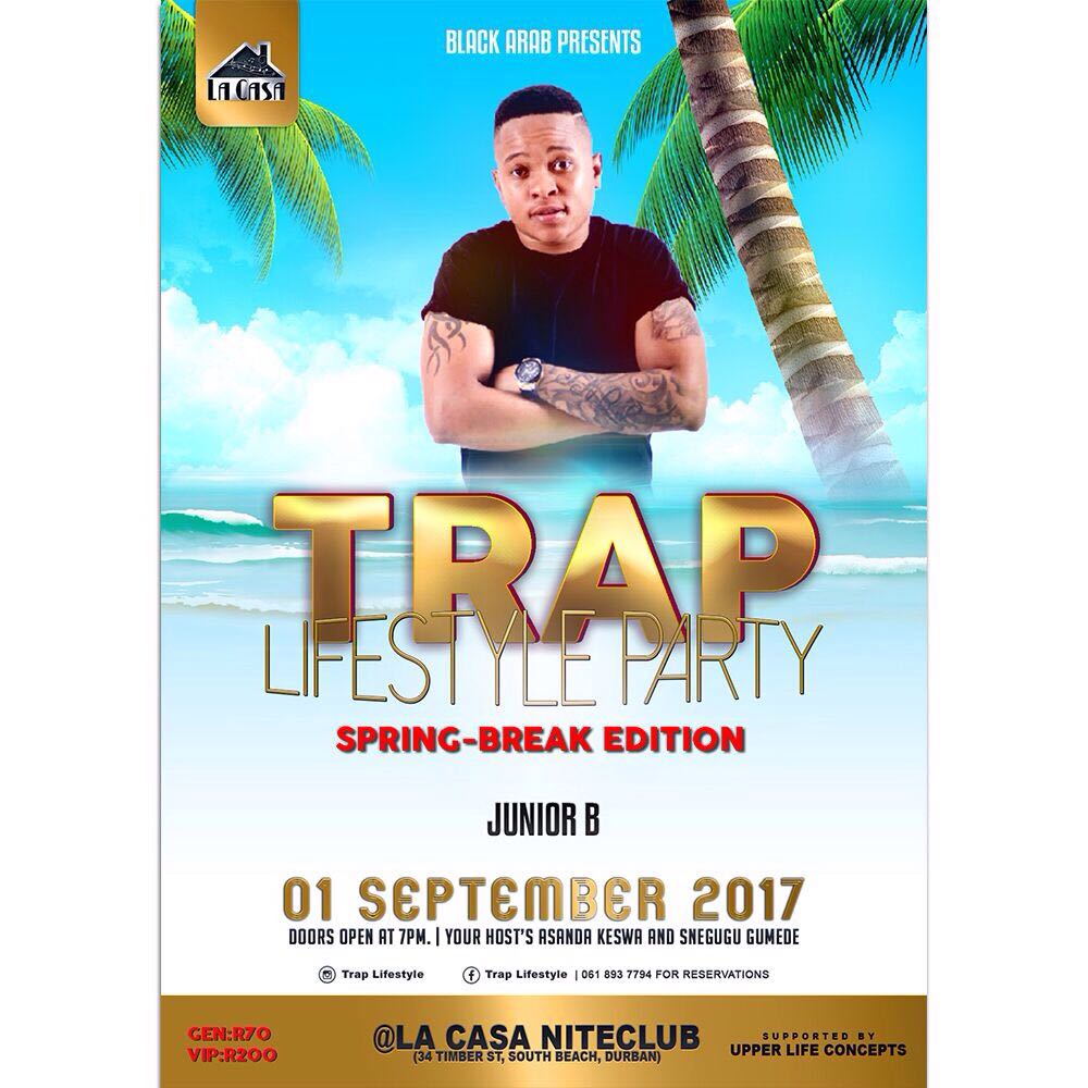BlackArab10's tweet photo. #TrapLifestyleSpringEdition 

01 September 2017

Catch @Jnr_B mixing it for you live.
 
@Jnr_B 

LacasaNiteClub

General : 70 https://t.co/WXnilZl16m