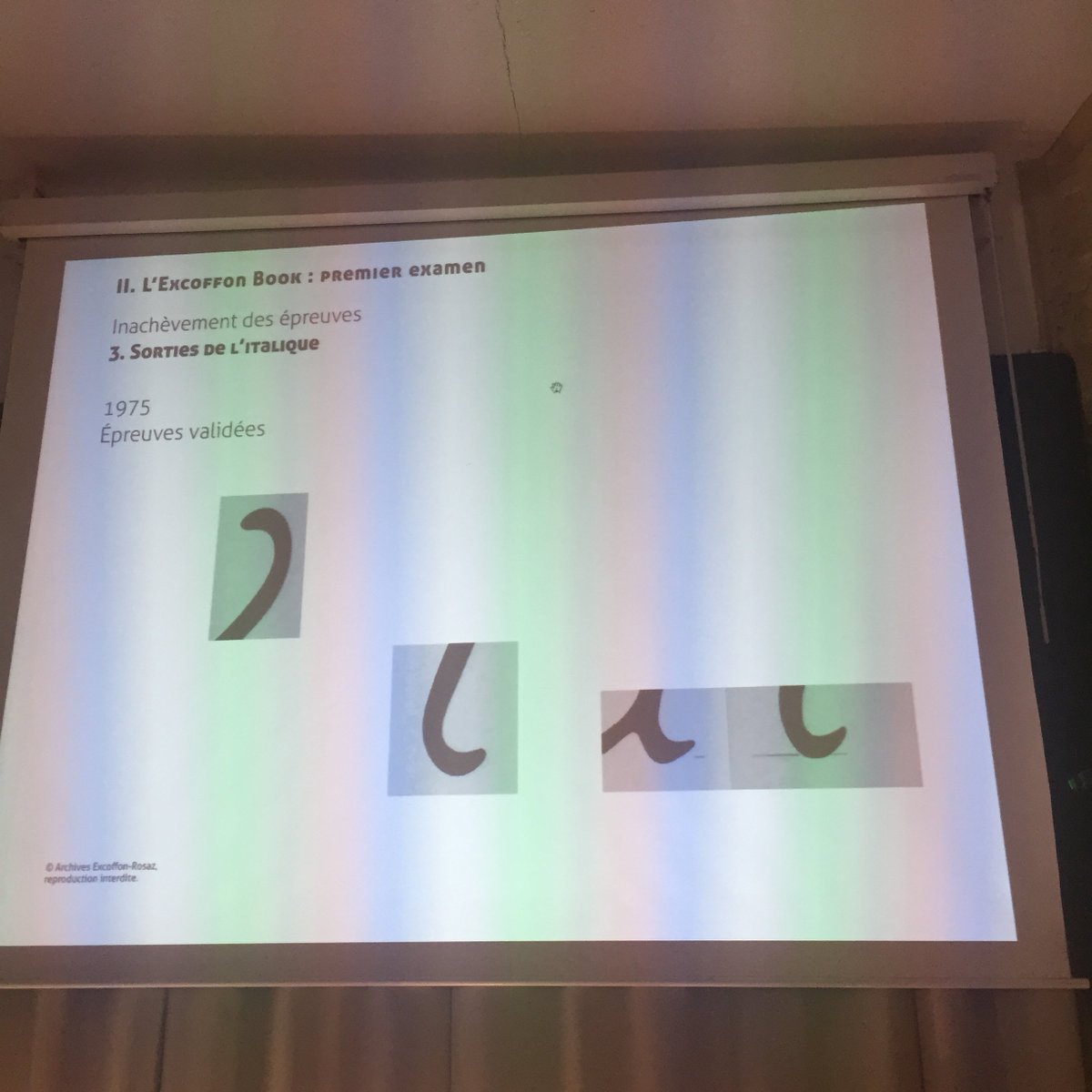 AnthonyMasure's tweet photo. Pb éthique de la numérisation du dernier #Excoffon : faut-il conserver les incohérences formelles ? 
@bruno_bernard #Lure2017 https://t.co/Y9KEXO137e