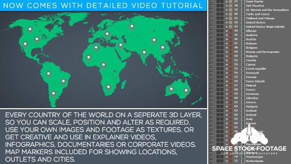 SpaceStock's tweet image. 'World Map Kit' After Effects template on VideoHive - 50% off for one week only. videohive.net/item/world-map…