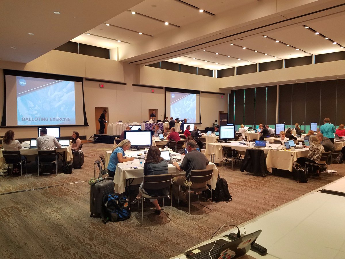 RNIXON's tweet photo. NCAA Mock Selection Exercises have reached over 600 coaches, administrators and media over last 10 years. 36 more today! #SelectionSchool https://t.co/4Gz8WnXING