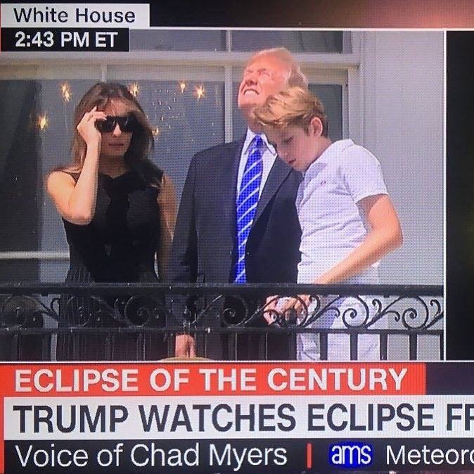 "don't stare at the.." 
trump: "i can do what i want, believe me" 
#SolarEclipse2017