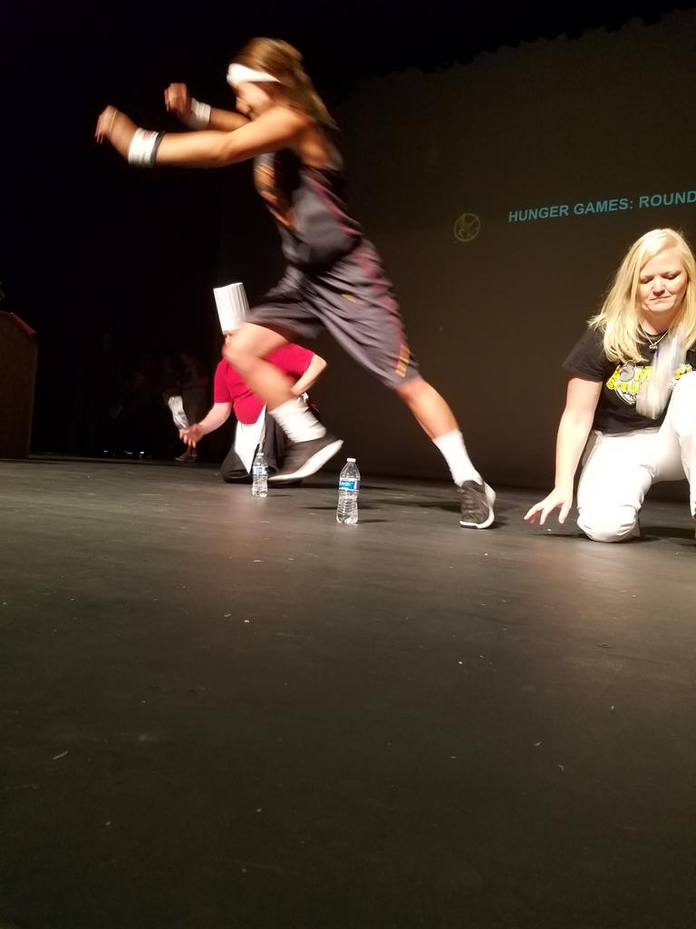 seamerb's tweet photo. #harrisburghungergames. Made it to round 2! Need for speed! Go high school staff https://t.co/qyKO9jz9Fg