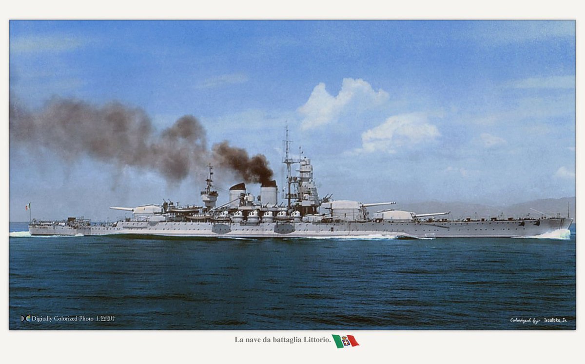 博翔 On Twitter 本日は伊のヴィットリオ ヴェネト級戦艦の2番