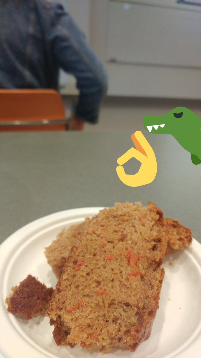 hummuslover_69's tweet photo. #TRexHouse stocks up on carrot bread for the day #trainforhome https://t.co/IrR1ZxZT8A