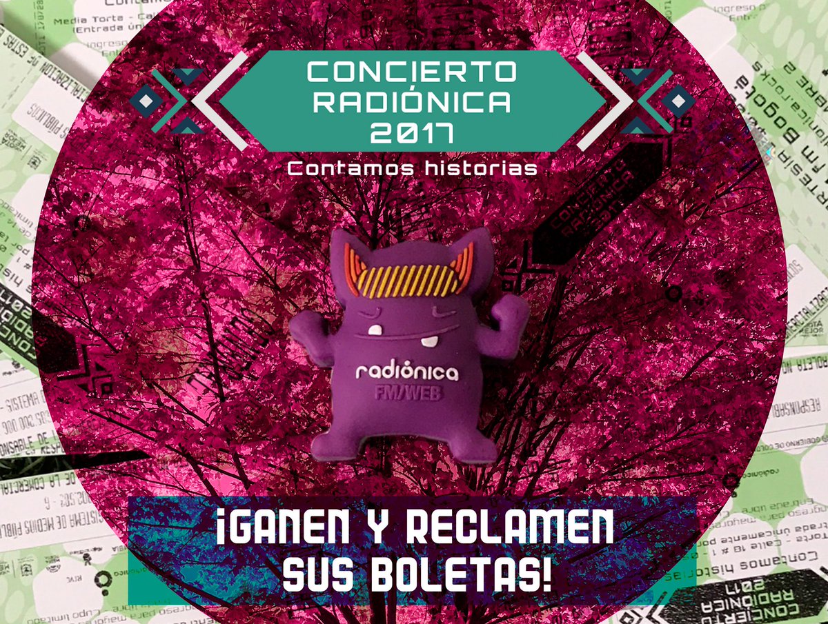 radionicafm's tweet photo. ¿Ganaron boletas para el #ConciertoRadiónica2017 y no las han reclamado? 😱😱 Solo queda esta semana ¡Los esperamos! → https://t.co/CwEmGkTrTq https://t.co/rBDJeyO6XT