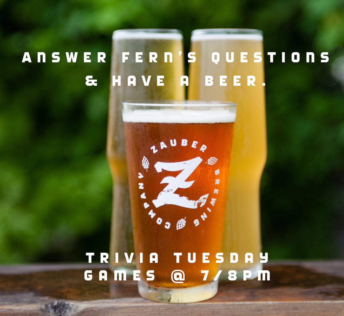 It's Trivia Tuesday Time! Games at 7 and 8pm! <a href="/ar0maku/">Aromaku</a> will be here for dinner as well! #tuesdayisthebestday #ingrandview #drinkupcolumbus